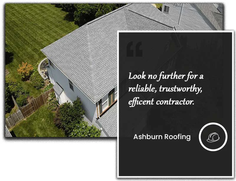 Ashburn Roofing LLC roof project and quote